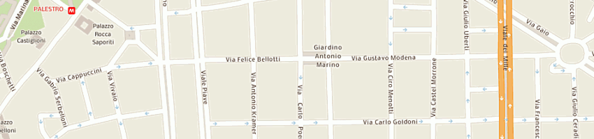 Mappa della impresa martinelli andrea g a MILANO