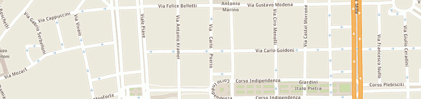 Mappa della impresa pensione giar a MILANO