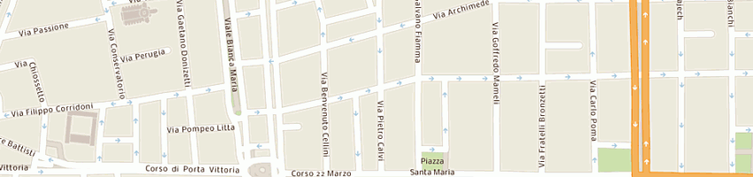 Mappa della impresa kosher king sas di deutsch mordechai e c a MILANO