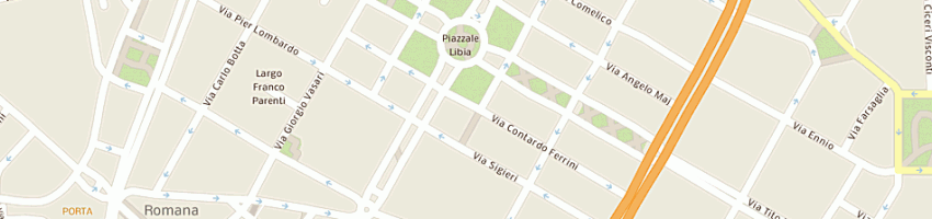 Mappa della impresa doridis sas di bernard billebaud e c a MILANO