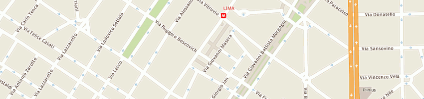 Mappa della impresa pizzigoni marco a MILANO