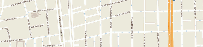 Mappa della impresa pool diffusione moda (sas) a MILANO