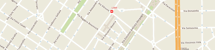 Mappa della impresa spazio 2000 servizi internet srl a MILANO