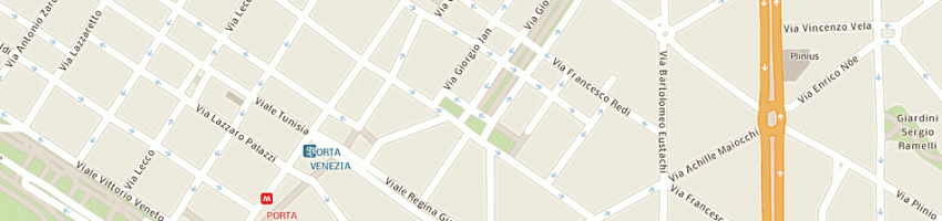 Mappa della impresa frigerio gomme sas a MILANO