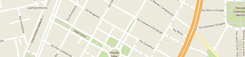 Mappa della impresa pompilio giuseppe a MILANO