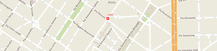 Mappa della impresa presbitero sas di pierluigi mongini presbitero e c a MILANO
