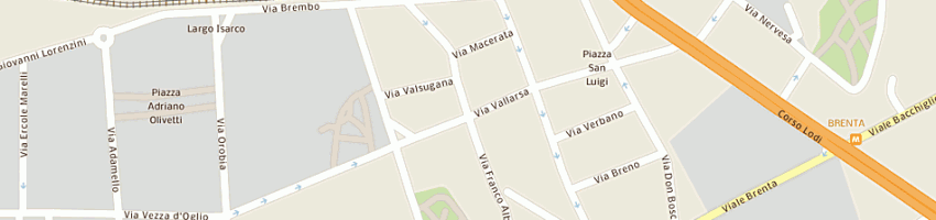 Mappa della impresa t e t studio sas di taveggia aldo e c a MILANO