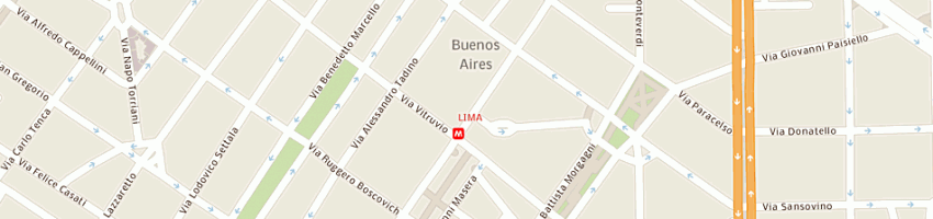 Mappa della impresa studio odontoiatrico dr zerbini a MILANO