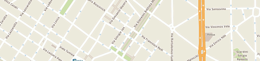 Mappa della impresa bar bisa snc di fabrizio e oscar villa a MILANO