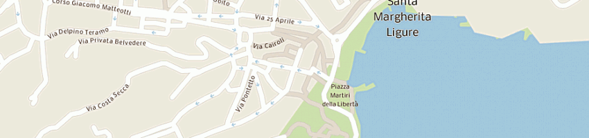 Mappa della impresa albergo mediterraneo a SANTA MARGHERITA LIGURE