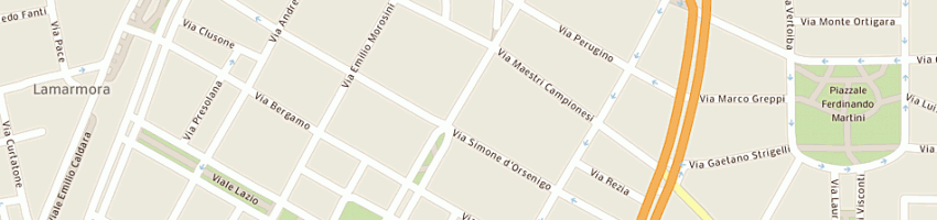 Mappa della impresa sapori d'oriente di gao quanfeng e c sas a MILANO