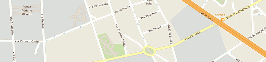 Mappa della impresa associazione coperture a MILANO