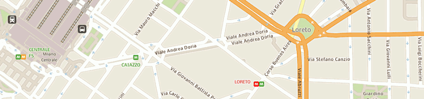 Mappa della impresa fusar poli antonio a MILANO