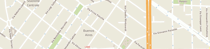 Mappa della impresa pronto moda arcobaleno sas di pignatiello michelina e c a MILANO