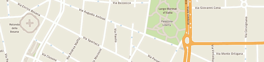 Mappa della impresa motown srl a MILANO