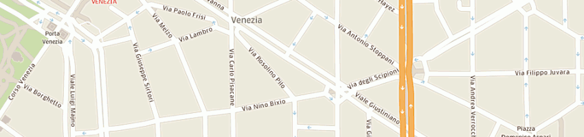 Mappa della impresa esselunga (spa) a MILANO