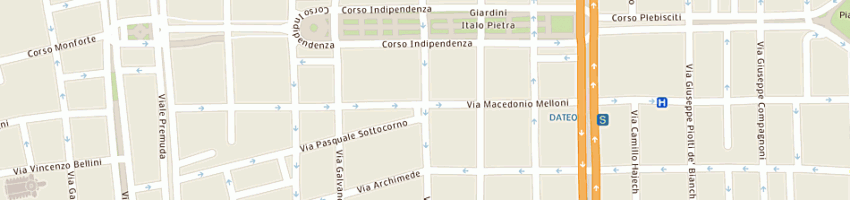 Mappa della impresa garbelli francesco a MILANO