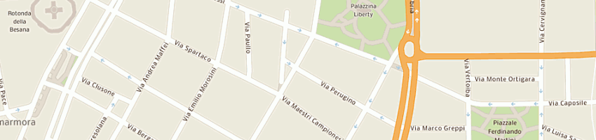 Mappa della impresa vimtup di cacciola michele a MILANO