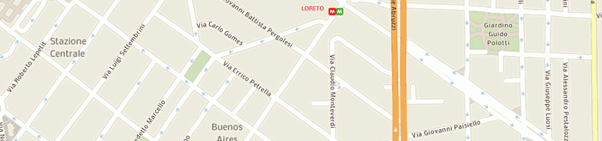 Mappa della impresa golden lady company spa a MILANO