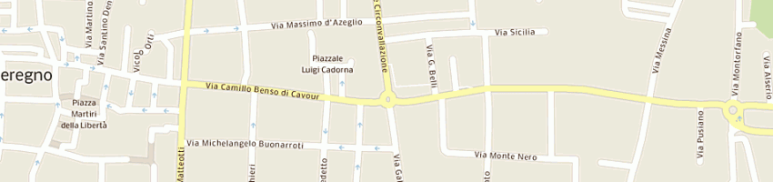 Mappa della impresa gatti gianluigi e c sas a SEREGNO