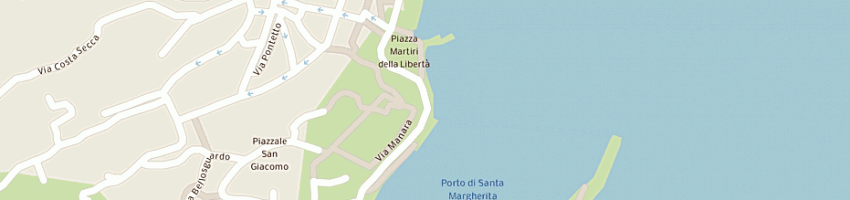 Mappa della impresa ristorante sangiacomo sas a SANTA MARGHERITA LIGURE