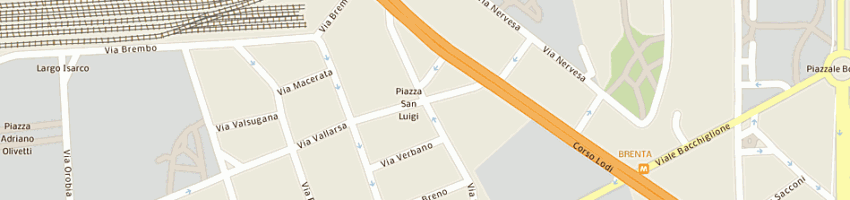 Mappa della impresa mg cattaneo srl a MILANO