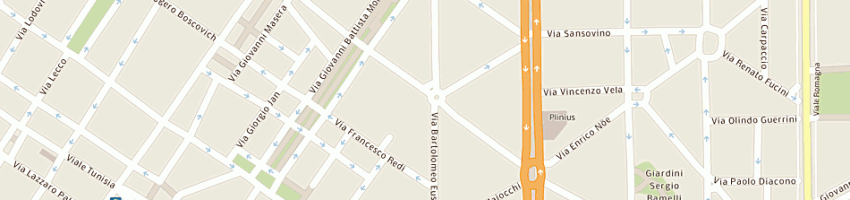 Mappa della impresa roncaglione carlo a MILANO