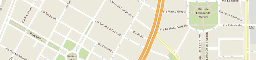 Mappa della impresa ioda sas di matteo gandini e c a MILANO