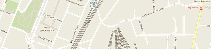 Mappa della impresa bar trattoria quattrostrade srl a MILANO