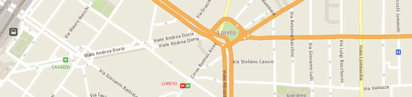 Mappa della impresa odontoiatria milano (snc) a MILANO