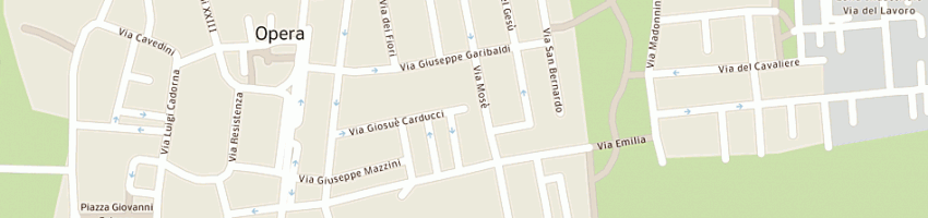 Mappa della impresa pelletterie gerli a OPERA