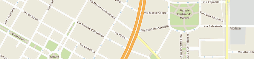 Mappa della impresa guslandi simona a MILANO
