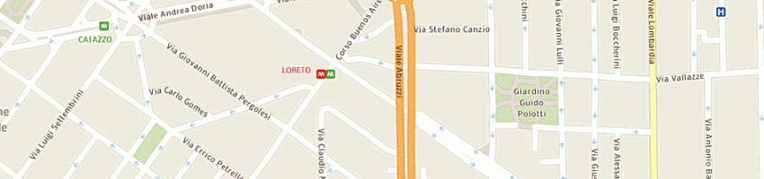 Mappa della impresa euro fiditalia srl a MILANO