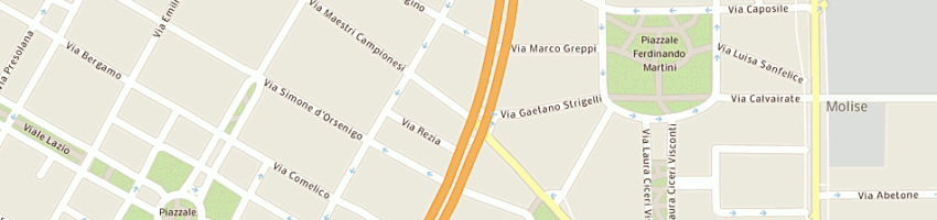 Mappa della impresa autovi' uno srl a MILANO