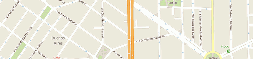 Mappa della impresa visigalli maurizio a MILANO