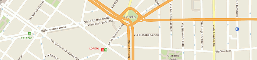 Mappa della impresa residence domus sessantasette (sas) a MILANO