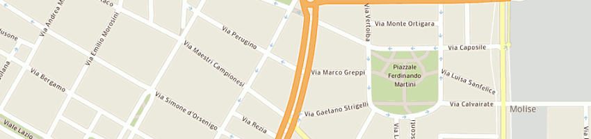 Mappa della impresa la piola di semprini alessandro e c sas a MILANO