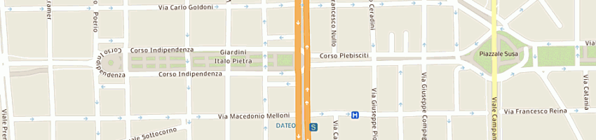 Mappa della impresa studio valente srl a MILANO