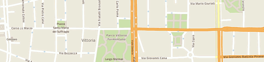 Mappa della impresa c n service srl a MILANO