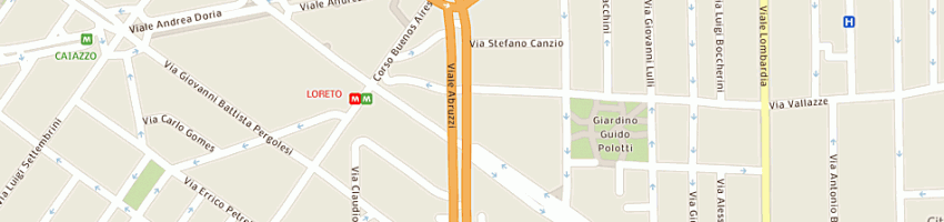 Mappa della impresa pan- pas sas di porcino francesca e c a MILANO