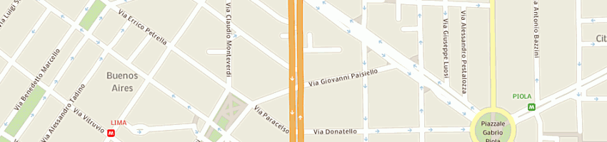 Mappa della impresa si viaggiare 3 srl a MILANO