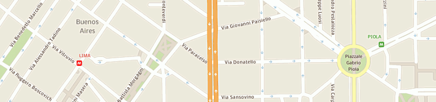Mappa della impresa sforazzini asfalti srl a MILANO