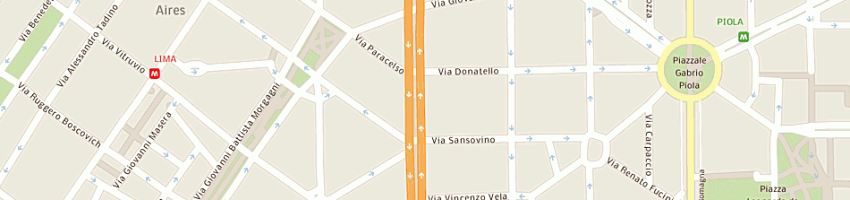 Mappa della impresa punto immobiliare pacini sas di g affronti e n a marongelli e c a MILANO