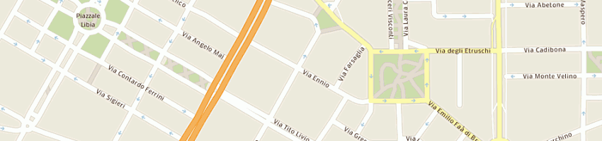 Mappa della impresa scuola materna san pio v a MILANO