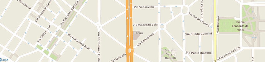 Mappa della impresa ncs sas di pace alberto gino enrico e c a MILANO