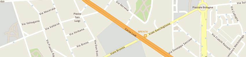 Mappa della impresa a e c sas di adelina merlini a MILANO