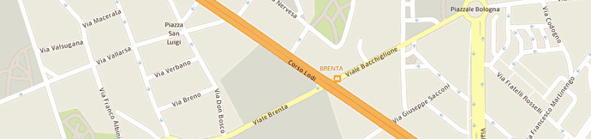 Mappa della impresa hair studio italian design di di benedetto giuseppe a MILANO