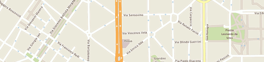 Mappa della impresa eros srl a MILANO