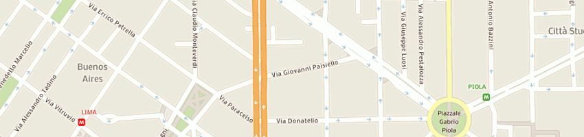 Mappa della impresa autoriparazioni gaggiotti a MILANO