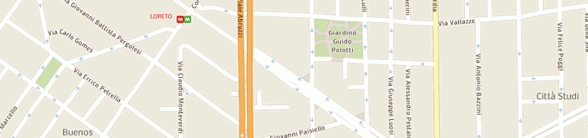 Mappa della impresa gandini francesco maria a MILANO